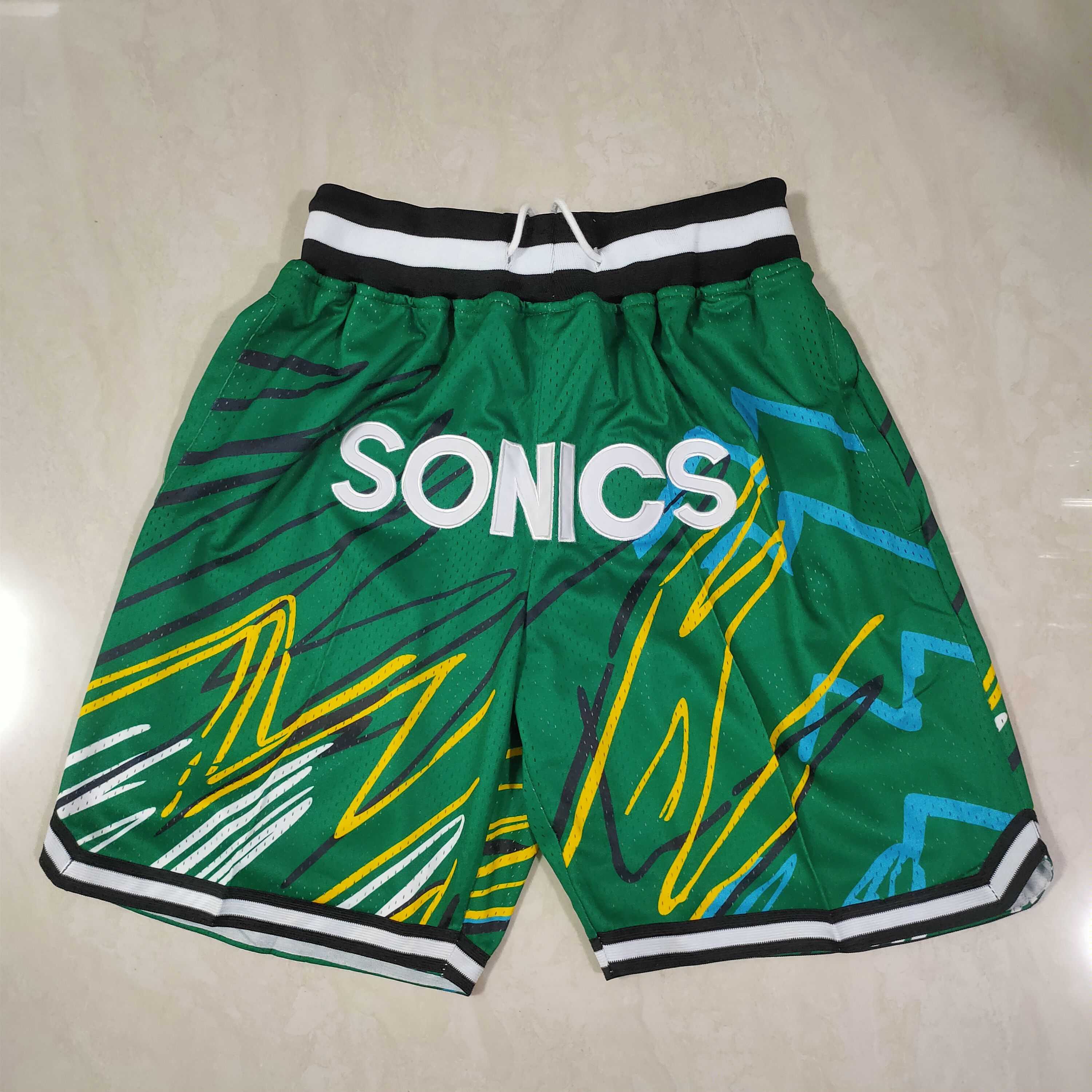 Men 2021 Supersonic speed Green Shorts